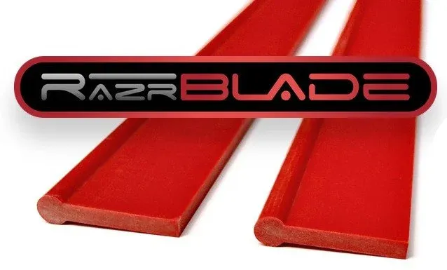 Rode rubber razeblade