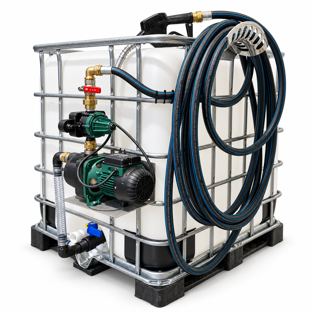 Osmose tankset met pomp 50lpm, 10 mtr. slang & auto. pistool