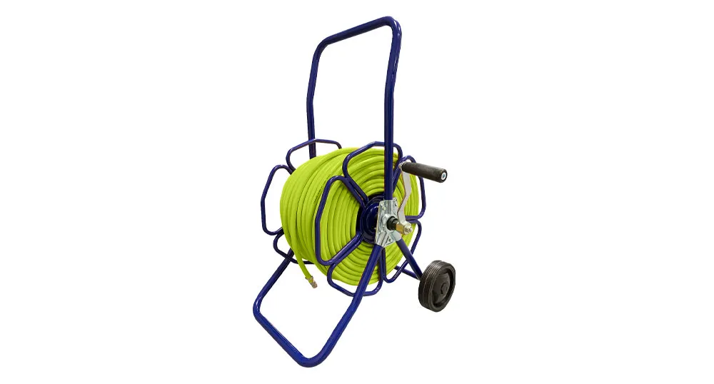 [HRM4-SS-GP] Haspel vrijstaand met wielen & RVS frame (uitneembaar)