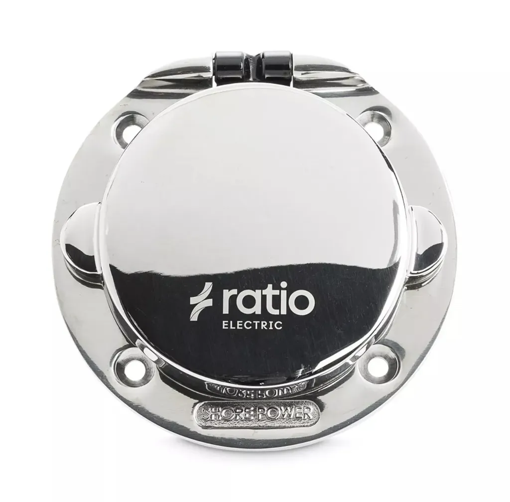 RATIO - MP-inlet buitenstekker RVS 16A 230V