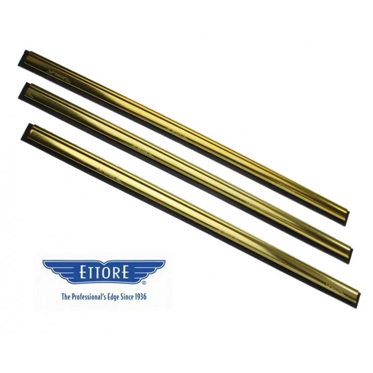 [1119] ETTORE - Messing rail + rubber rubberklem (15 cm)