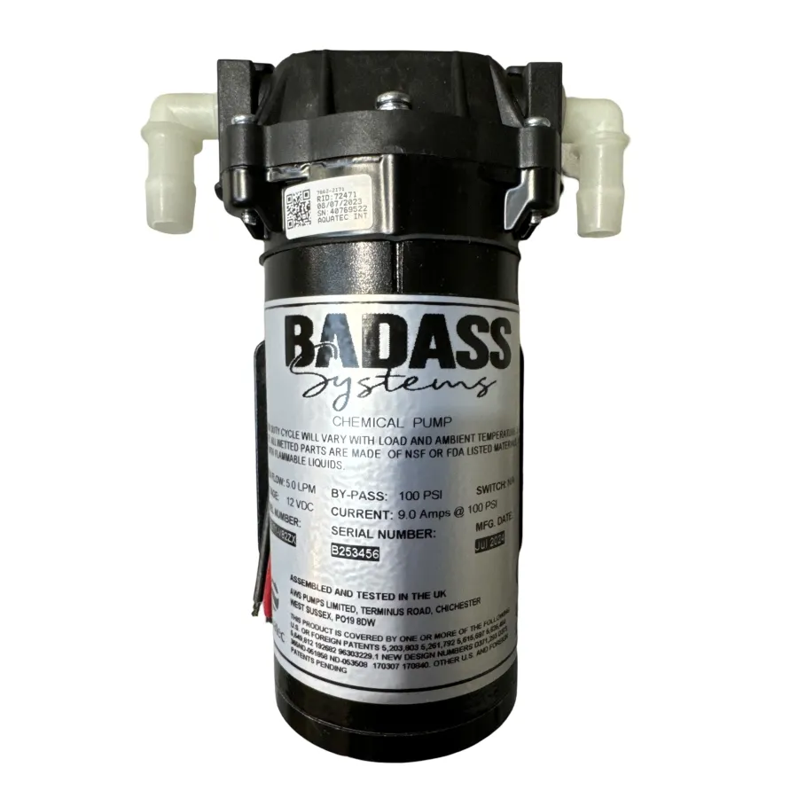 BADASS - 100PSI - 5LPM - 12V - Chemical Pump - Poly/Viton - NPS