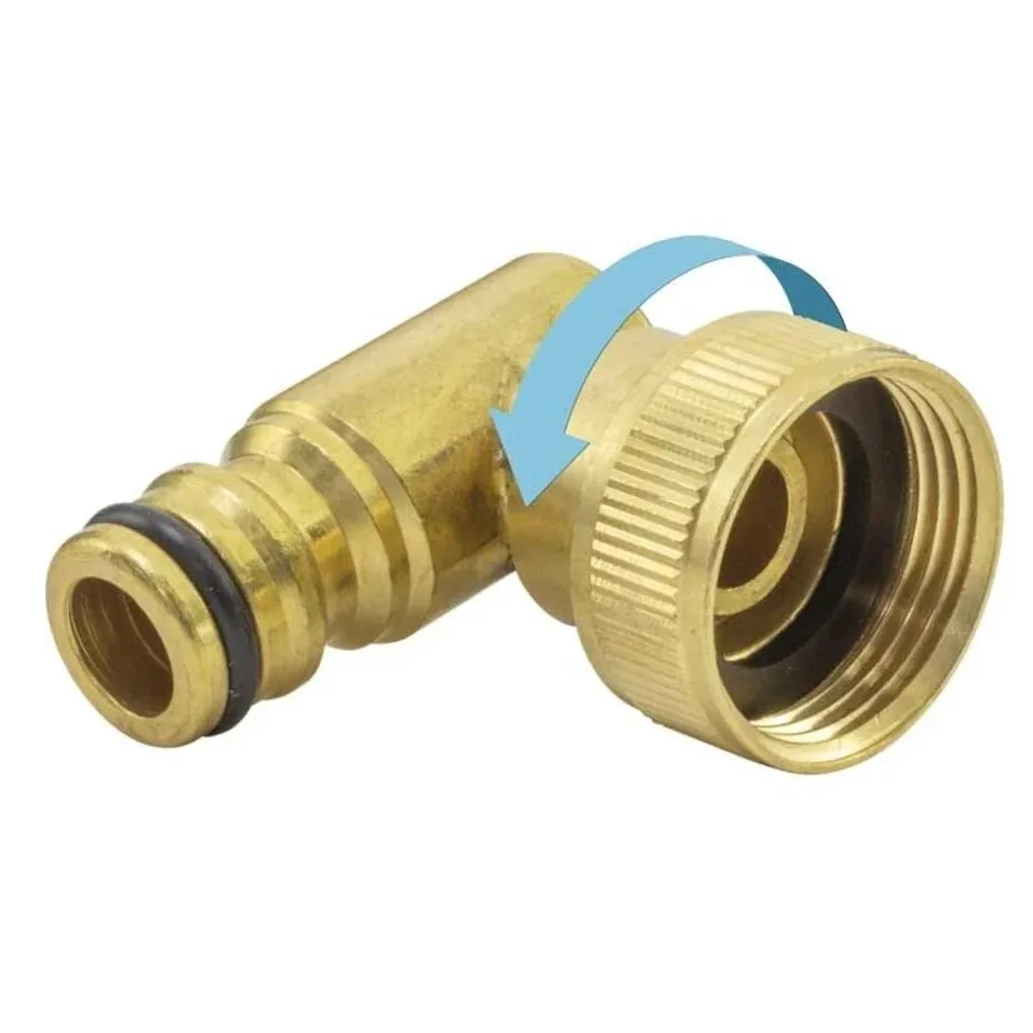 GARDENA - Messing nippel 90° swivel 3/4 bi